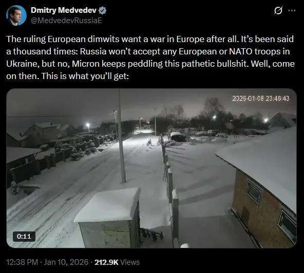 'Ось що ви отримаєте': Медведєв пригрозив Європі, показавши удар 'Орєшніком' по Львівщині 'Ось що ви отримаєте': Медведєв пригрозив Європі, показавши удар 'Орєшніком' по Львівщині